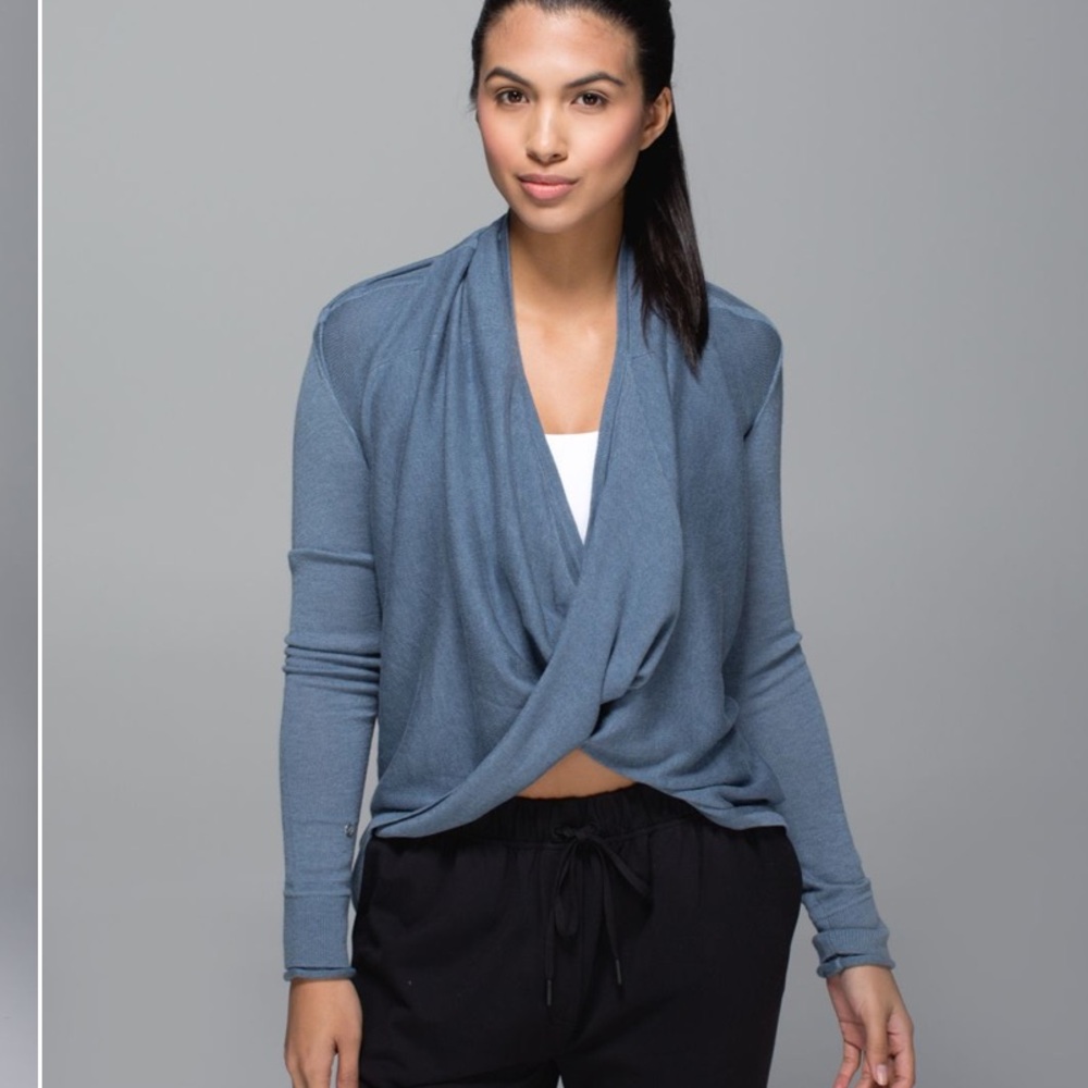 Lululemon Iconic Wrap Heathered Blue Size 6